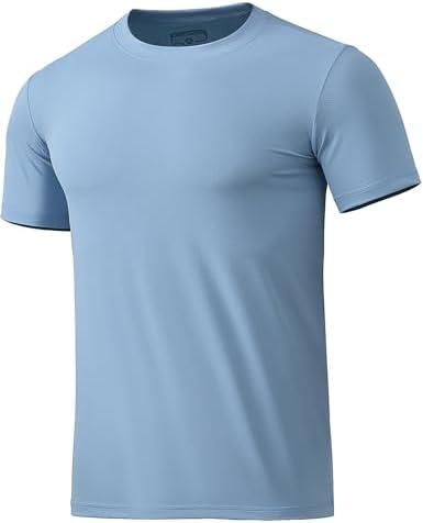 BANTREK Men's T-Shirts Soft Lightweight Short Sleeve Tee, Crew Neck Moisture Wicking Shirt for Casual Running Workout Swim XXL