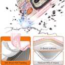 for iPhone 16 Pro Max Case Cute - Durable Shockproof 6.6 ft Drop Impact Phone Case - Funny Cowboy Design (6.9") Glitter Pink