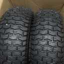 13x5.00-6 Rubber Lawn Mower Tire and Wheel, 2 Pcs Replacement 13x5-6nhs Riding Mowers Lawn Pneumatic Tire with Bearing Bore 3/4" & 5/8", 3" -4.5" Centered Hub