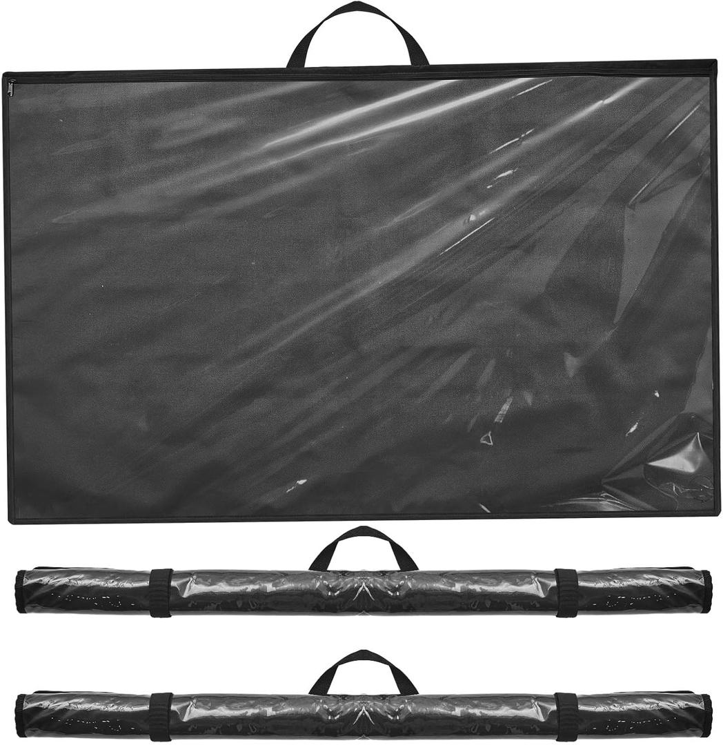 Tanlade 3 Pcs Blueprint Holder Foldable Waterproof Plans Shield Waterproof Map Case Construction Plan Holder Art Portfolio Bag Fits Size 22 x 34 for Document Blueprint Map Poster Painting