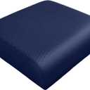 YOUFI Extra Thick Large Seat Cushion, Gel Memory Foam Cushion with Carry Handle Non Slip Bottom, Pain Relief Coccyx Cushion for Wheelchair Office Chair (Navy Blue, 19" x 17.5" x 4")