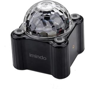 Disco Ball Party Strobe Light, Sound Activated Magic Stage Party Light with Remote Control for Outdoors and Indoors Home Club Karaoke Christmas Halloween Birthday Wedding Decorations