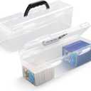 Storage Box For Toploader, Trading Card Storage Box, Card Storage Box Plastic, Playing Card Case, Large For Toploaders 200 Cards 750, Fit For Toploader and Standard Card