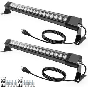 HNRLOY Wall Washer Light 2 Pack,36W 4000K Natural White Wall Washer Lighting,2FT 120V LED Linear Outdoor Wall Wash Light Bar for Garden,Backyards,Building,Courtyards Lighting