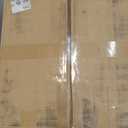 Amazon Basics Portable TV Dinner 4-Pack Rectangular Folding Tray Table with Storage Rack, Black, 15" x 19" x 26"