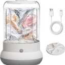 Mini Washing Maching，Rechargeable Small Underwear Washer（White）