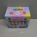 24 Colors Tie Dye Kit, Tie Dye Set for Kids, Pre-Filled Bottles, Non Toxic Permanent Fabric Dye Art Set, Easy DIY Fabric Art - Create Fun (24 Colors)