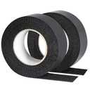TORRAMI Self Adhesive Hook Loop Tape Roll 2 Inch Wide X 5 Yard Length Black,Double Sided Sticky Heavy Duty Fastener Strips