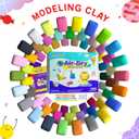 Air Dry Clay 66 Colors, Modeling Clay for Kids, DIY Model Magic Clay, Molding Clay Kit with Sculpting Tools, Non-Sticky Soft and Super Light, Arts and Crafts Gift for Boys Girls Kids