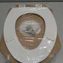Bemis 1500EC Durable Wooden Toilet Seat, Easy Clean Hinges, Made in USA, Elongated, White