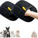 KKINYAS 2pcs Double-Sided Pet Grooming Gloves, Cat Grooming Gloves, Pet Grooming Gloves for Dogs Bathing, Versatile Grooming Gloves for Washing, Deshedding, Grooming