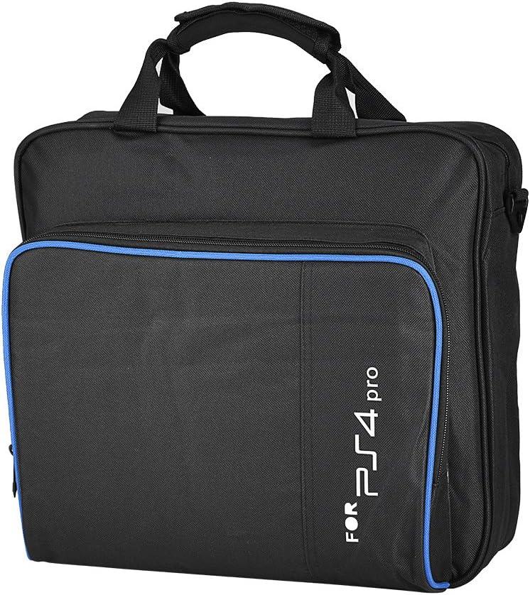 Zerone Portable Carrying Bag Travel Shoulder Bag Storage Case for PS4 Pro Black