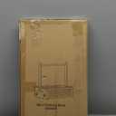 Baby Clothing Rack for Toddler, Pets Clothes Rack with Storage Box & Adjustable Hanging Rod for Dogs/Cats, Baby Shower Clothes Closet Rack with Handle for Nursery Room, Natural Bamboo (11.81"D x 20.47"W x 26.37"H inches)