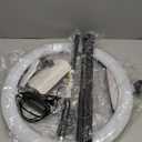 22"Ring Light with Stand,Ring Light Tripod for iPhone ipad,with 75"Tripod/LCD Display/4 ipad iPhone Clips/2 USB Ports,2600K-6500K Color Temperature,for Barber Makeup Tattoo TikTok Video Recording Vlog (Pink)