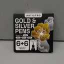 ARTISTRO 12 Oil Gold & Silver Paint Pens - 0.7mm Extra-Fine Markers - Great for Greeting Cards, Ornament Decor, & More
