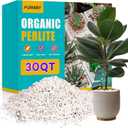 30QT Organic Perlite for Plants,3-6mm Horticultural Perlite 100% Natural for Gardening,for Indoor & Outdoor Plant to Enhanced Drainage and Promotes Soil Root Growth