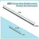 16 Foot Garage Door Strut, Garage Door Strut 16 Foot, Heavy Duty Garage Door Reinforcement Bracket Kit, Garage Door Hurricane Brace Kit