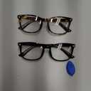 Blue Light Blocking Glasses - Fashion Square Eyeglasses, Anti UV Ray Computer Gaming Glasses Blue Blockers for Women/Men (Black & Tortoise)