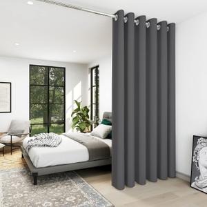 Deconovo Blackout Curtains for Bedroom 96 Inch Long, Living Room 1 Panel, 100"W x 96"L