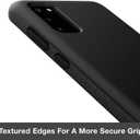 PATCHWORKS ITG Designed for Samsung Galaxy S20 5G Case 6.2 inch (2020) Ultra Slim Fit Thin Shockproof Hard Back Non Slip Stylish Matte Protective Phone Case [Military Grade Drop Test] - Black