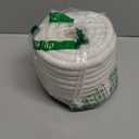 Braided White Cotton Rope (3/8 inch x 100 ft) Natural Soft Utility Rope