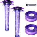 Keluke Vacuum Filter Replacement Kit Compatible with Dyson V7, V8 Animal, V8 Absolute & SV10 Cordless Vacuum Cleaners, Replaces Part # 965661-01 & 967478-01 (V8 Slim 4P)