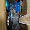 Oxliracc Storm Door Handle Replacement Set Stainless Steel Storm Door Handle with Lock Modern Exterior Door Parts Fits 4.45-7.9inch Hole Distance (Silver)