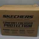 Skechers Memory Foam Seat Covers, Leather Car Seat Covers, Ultimate Comfort & Support Seat Covers, Full Sets, Airbag Compatible, Automotive Universal Fit Most for SUVs, Vans, Sedans, Cars, Trucks, Blue (Black and Blue)