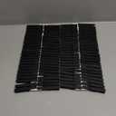 100 Pack Wooden Clothespins for Crafts, Colored Clothes Pins for Hanging Pictures Clothing Classroom, 2.9 Inch, Black