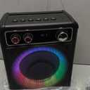 Karaoke Machine, Portable Bluetooth Karaoke Speaker with 2 Wireless Microphones, PA System for Adults Kids with LED Lights & Echo Adjustment, Supports TWS/TF/USB/AUX for Home Party (T03-2 MICS)