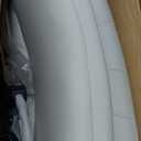 Marsail Armless-Office Desk Chair with Wheels: PU Leather Cross Legged Wide Chair,Comfortable Adjustable Swivel Task Chairs for Home,Office,Make Up,Small Space,Bed Room(Light Beige)