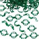 300 Pcs Plant Support Clips - Plastic Clips for Garden Netting Climbing Plants, Tomato Vine Clipsfor String Trellis,Grape Vine Clips to Grow Upright Makes Plants Healthier (Green)