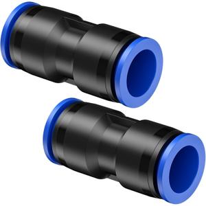 Pawfly 15 Pcs Quick Connect 1/2" Drip Irrigation Coupling Fittings for 1/2 Inch Irrigation Tubing (1/2" ID x 0.62-0.63" OD), Push-to-Fit 2-Way Straight Coupling Connectors, Drip Irrigation Parts