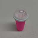RELPOM Slushie Maker Cup, Magic Quick Frozen Smoothies Cups, Cooling Cup, Slushy Cups, Ice Cream Make, Cool Stuff Things Gadgets Funny Gifts for Kids (Pink) (Magenta)