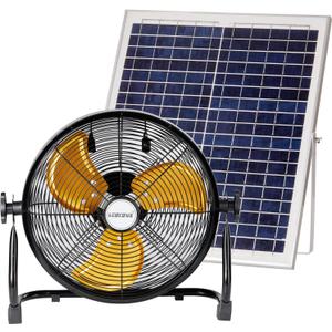 lcocove Outdoor Fan Can Running 5-24 Hours, Solar Powered Fan For Shed, Home, Outside, Camping with USB Output For Emergency Situation Without Electric, Medium