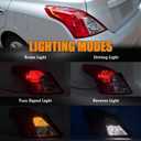 LH USA Halogen Type Tail Light W/O Bulb Harness Assembly Compatible With 2012-2019 Nissan Versa Tail Lamp Outer Rear Light Left Driver Side Replacement NI2800194 265553AN0A