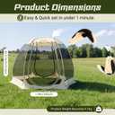 Lenotos Pop Up Screen House, 10'x10' Outdoor Screen Tent for Camping, Screened Gazebo with Mosquito Netting, Carry Bag