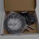 LORDEM Black Full Spectrum LED Grow Light, 72 LEDs, 4 Brightness Settings, Auto On/Off Timer, Height Adjustable, Ideal for Large Plants (1 Pack)