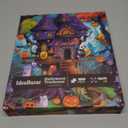Halloween Treehouse Funny Puzzles for Adults 1000 Pieces, Fall Horror Skeleton Holiday Jigsaw Puzzles, Autumn Ghost Pumpkin Spooky Haunted House Puzzle