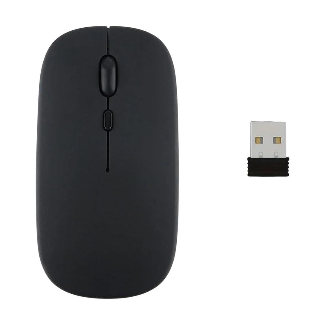 Portable Wirreless Mouse BIIuetuoth-Compatible 2.4GHz Dual Modes Computer Mice with Signal Adaptier for Notebook PC Laptop Maicbook New 2026 High for Reliable Electronic Component