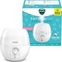Vicks Humidifier 3-in-1 SleepyTime Cool Mist Humidifier for Nursery, White