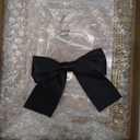 Leinuosen 5 x 7 Inch Resin Vintage Gold Bow Picture Frame Antique Gold Picture Frame Wall Mount Textured Rectangle Photo Holder Decorative Wall Hanging for Valentines Gift Home Office Decor(Black)