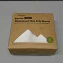 2 Pack and Play Sheets, Waterproof Mini Crib Sheets Fitted - 38x26 Organic Cotton Pack N Play Sheets for Graco Pack and Play Mattress, Playard Baby Crib Sheets,Neutral for Boy,Girl,Toddler(Soft White)