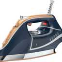 Black+Decker Elite Pro-Series Steam Iron, 6 Settings 1700 Watt, Navy (X-Large, Blue/Gold)