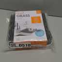 Boon Grass Plastic Drying Rack - Modern Countertop Baby Bottle Organizer - 9.75 x 9.88 x 3.0 inches - Gray