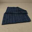 MIULEE Pack of 2 Corduroy Decorative Lumbar Throw Pillow Covers 20x12 Inch Soft Boho Striped Pillow Covers Modern Farmhouse Home Decor for Summer Coastal Sofa Living Room Couch Bed Blue