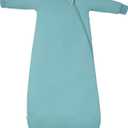 Baby Sleep Sack Long Sleeve Wearable Blanket 1.0 TOG, Premium Soft Infants Warm Sleeping Bags with 2-way Zippers (0-6 Months, Slate)