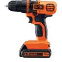 BLACK+DECKER 20V MAX Cordless Drill and Driver, 3/8 Inch, With LED Work Light, Battery and Charger Included (LDX120C)