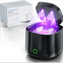 Ultrasonic Retainer Cleaner, 45kHz Retainer Cleaner Machine 4000mAh for Denture, Night Guard, Mouth Guard, Aligner, Brace 24W Dental Cleaning Pod with 4 UV Lights, 200ml Multiple Cleaning Modes