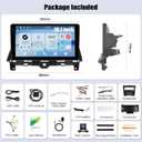 4G+64G Android Car Stereo for Honda Accord 2008 2009 2010 2011 2012 2013 Car Radio with Wireless Carplay Android Auto 10.1 Inch Touch Screen Head Unit Backup Camera WiFi GPS FM RDS Bluetooth